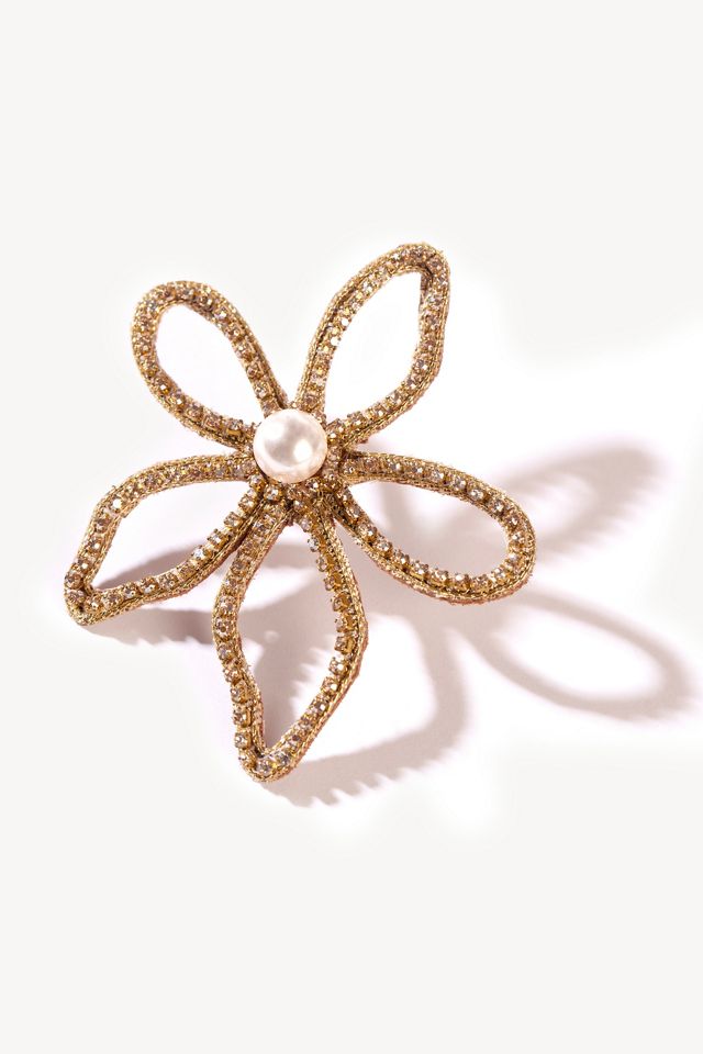 Deepa Gurnani Felicity Flower Post Earrings #1