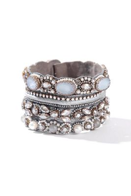 Deepa Gurnani Brixie Stone Bracelet