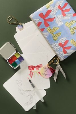DIY Watercolor Paint Set with Travel Pouch