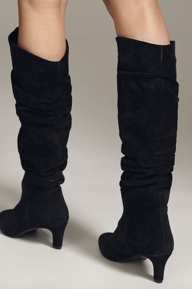 By Anthropologie Scrunched Suede Boots #2