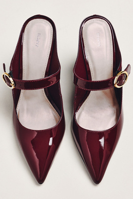 Maeve Mary Jane Wedge Heels In Purple