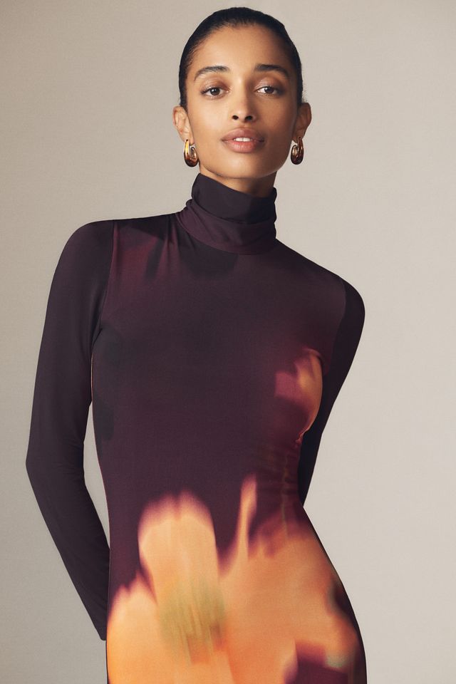 Sisters. Nova Long-Sleeve High-Neck Maxi Dress #2