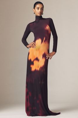 Sisters. Nova Long-Sleeve High-Neck Maxi Dress