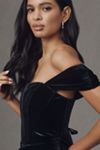 BHLDN Lana Off-Shoulder Velvet Maxi Dress