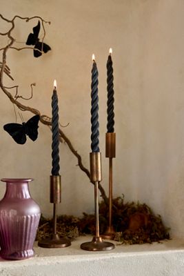 Twisty Tapers, Set of 3 Black