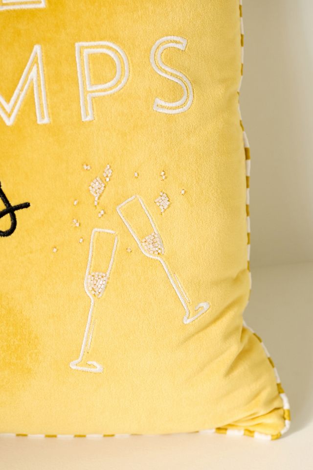 Natalie Cotton Velvet Embroidered Pillow #2