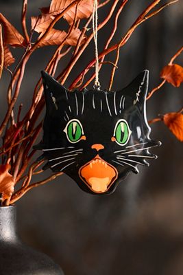 Enamelware Cat Ornament