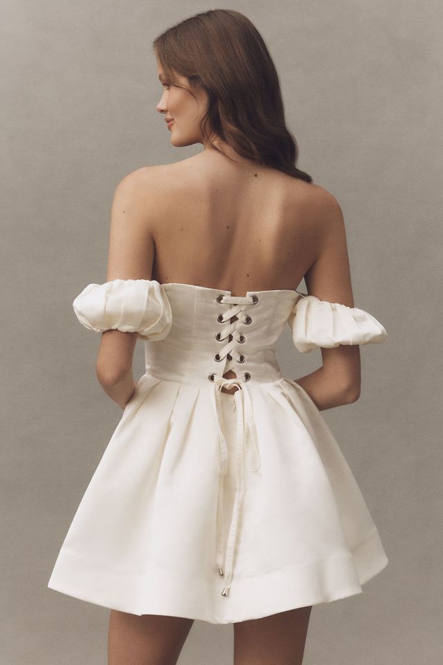 BHLDN Off-Shoulder Fit & Flare Mini Dress #1