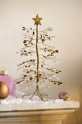 Terrain Mini Metal Beaded Tree In Multi