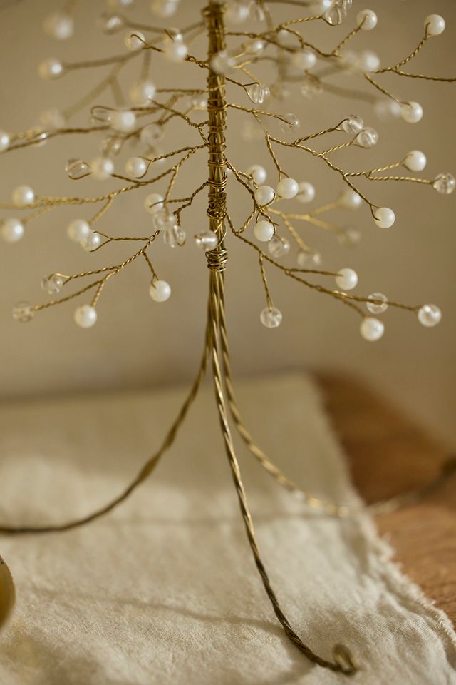 Mini Pearl Beaded Tree #1