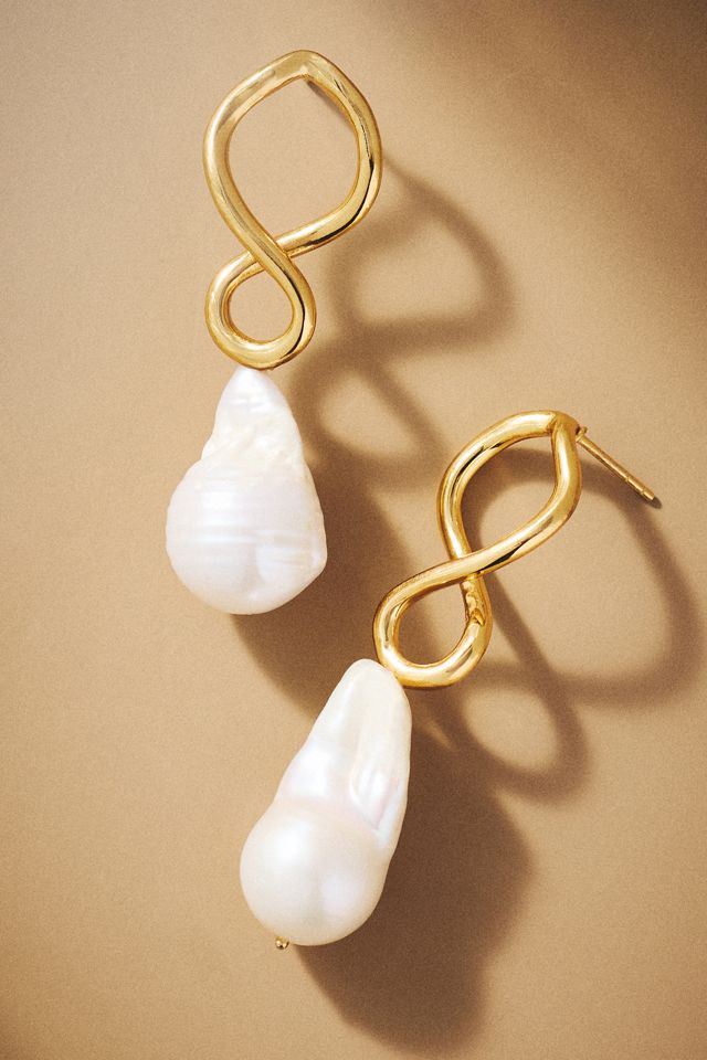 Shyla Corsica Baroque Pearl Drop Earrings #1