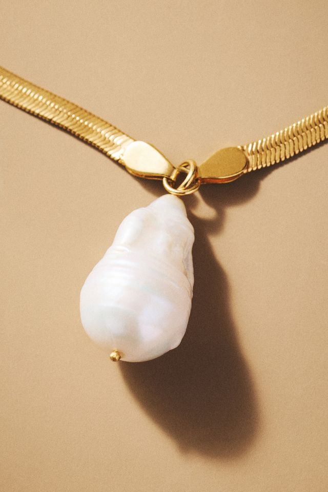 Shyla Serpentine Pearl Pendant Necklace #2