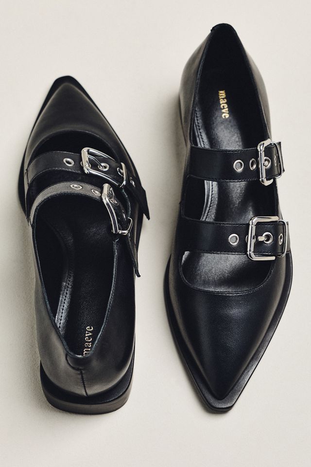 Maeve Double-Strap Moto Mary Janes #1