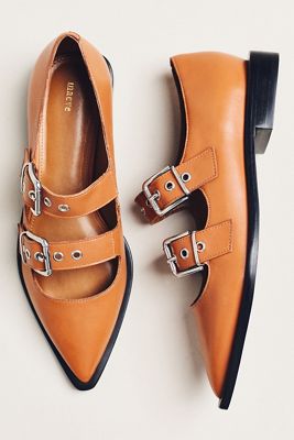 Maeve Double-Strap Moto Mary Janes