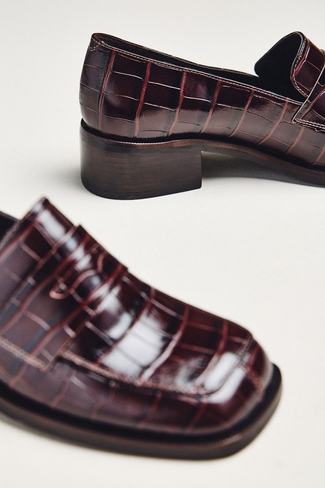 Maeve Square-Toe Loafer Heels #2