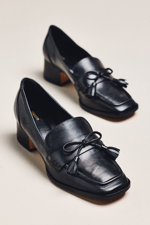 Maeve Bow Detail Loafer Heels #1