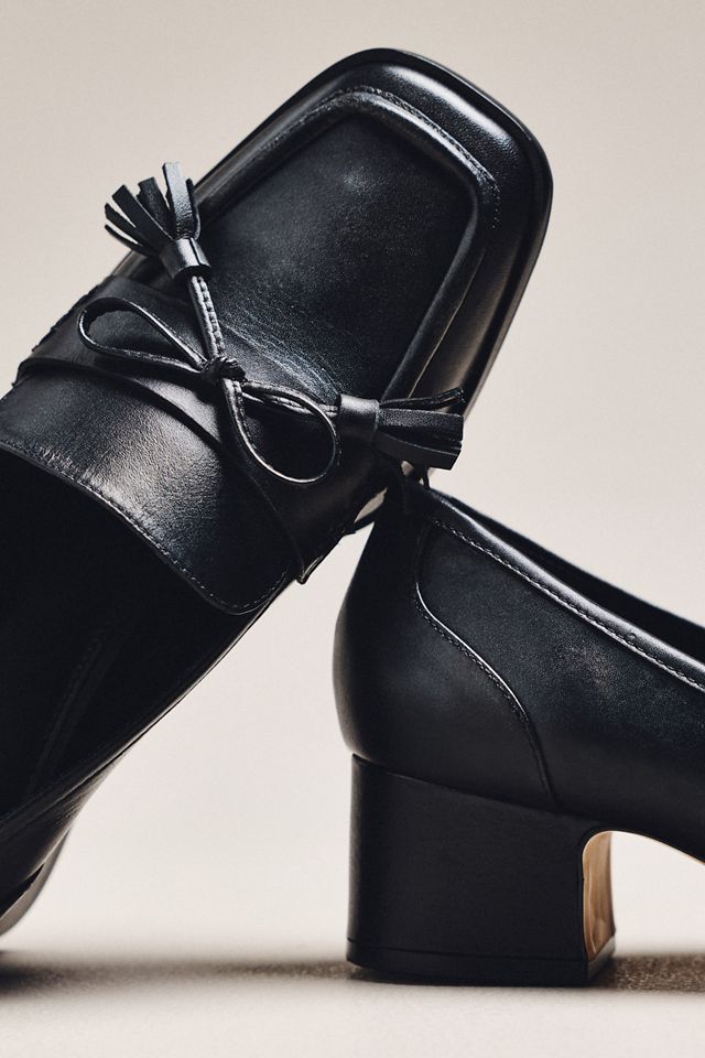 Maeve Bow Detail Loafer Heels #2