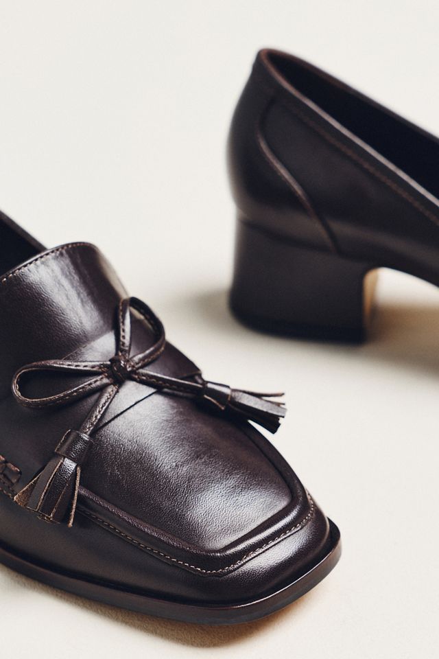 Maeve Bow Detail Loafer Heels #2