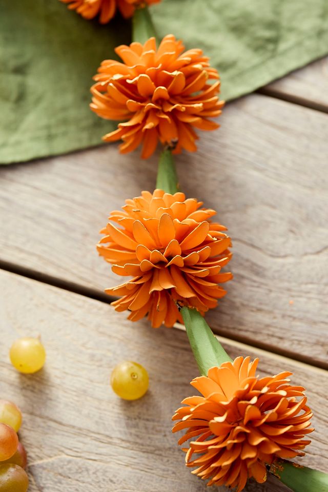 Orange Marigolds Iron Garland #1