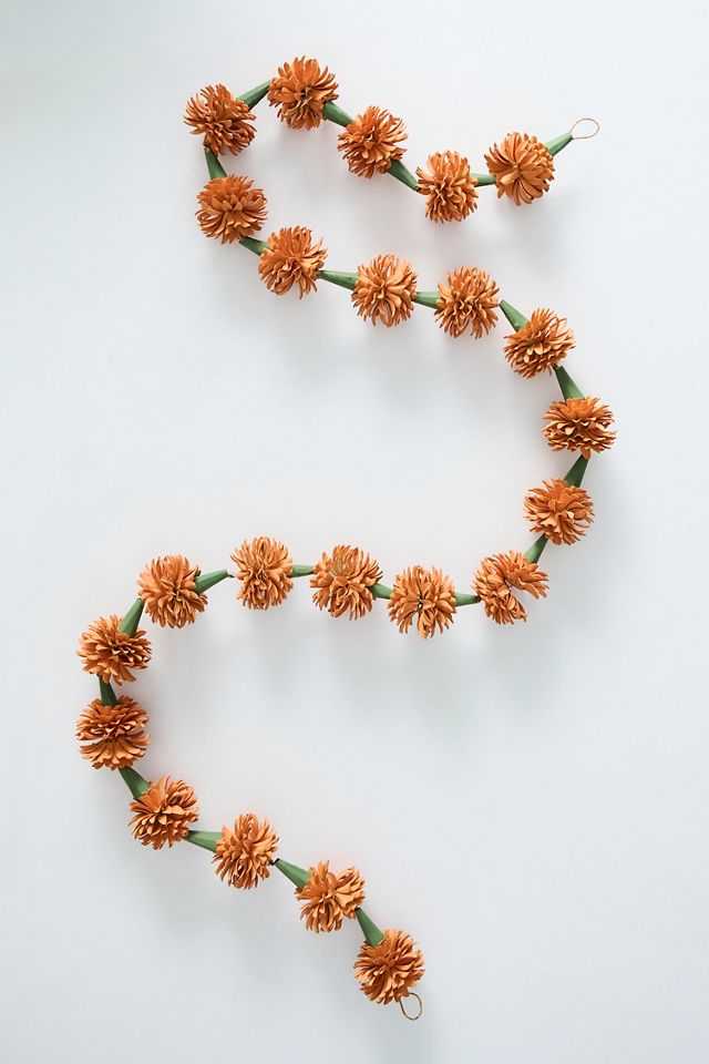 Orange Marigolds Iron Garland #2