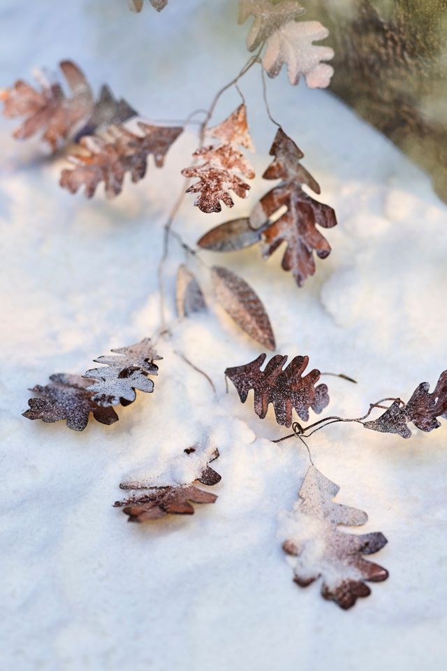 Copper Oak Leaves Garland #3