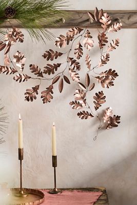 Copper Oak Leaves Garland