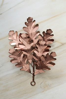 Copper Oak Leaves Bunch