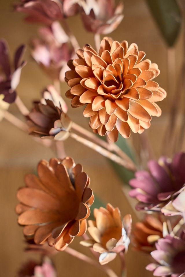 Plum Strawflower Iron Wreath #1