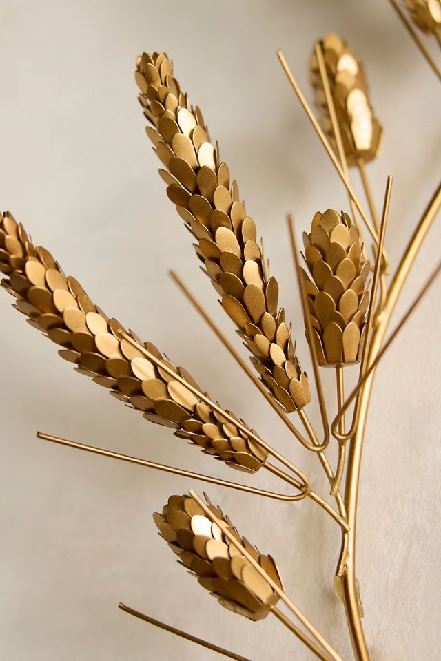 Wheat Field Iron Oval Wreath #1