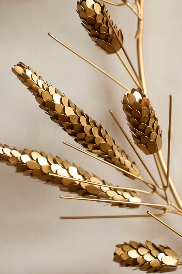 Wheat Field Iron Oval Wreath #3