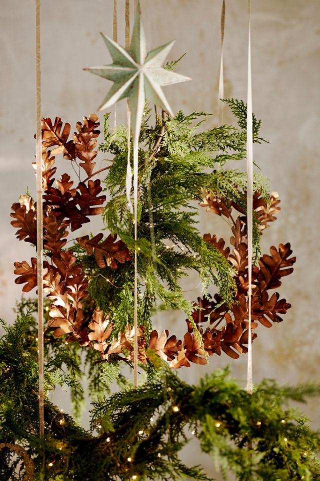 Copper Oak Leaves Swag #1