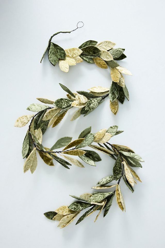 Leafy Velvet + Iron Garland #1