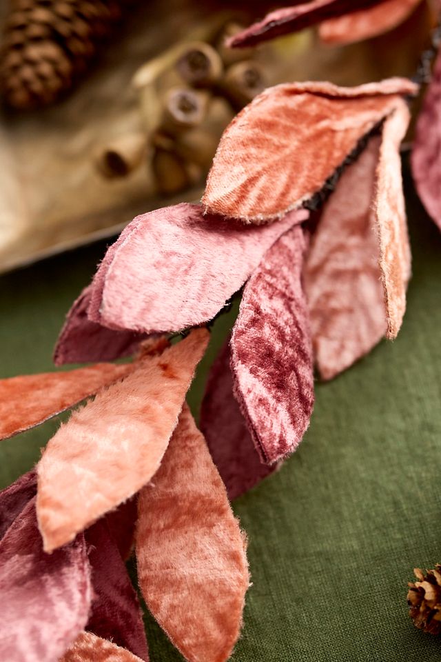 Leafy Velvet + Iron Garland #1