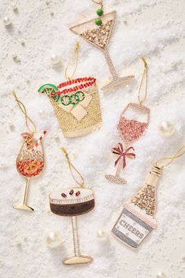 BaubleBar x Anthropologie Jeweled Cocktail Ornament