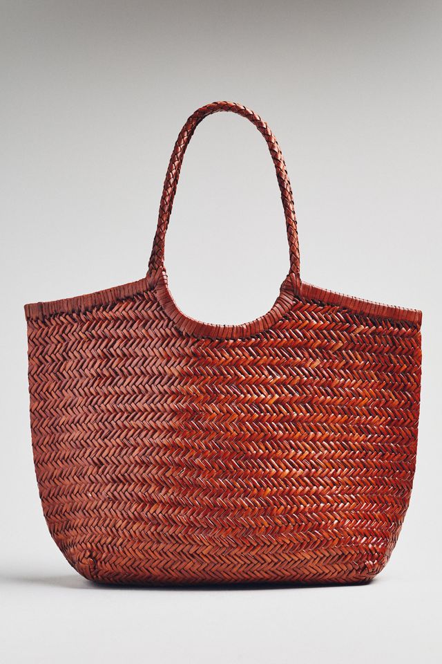 By Anthropologie Woven Leather Tote #1