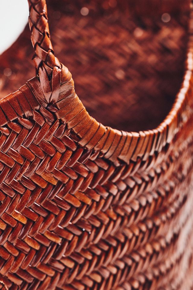 By Anthropologie Woven Leather Tote #2