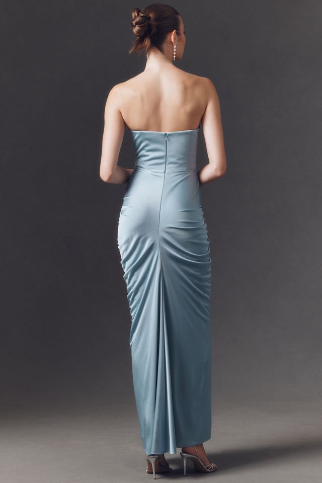 ET OCHS Selena Strapless Ruched Maxi Dress #4