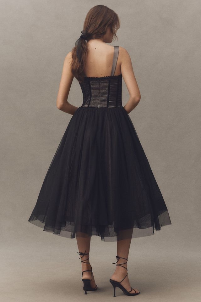 BHLDN Tulle Corset Fit & Flare Dress #3