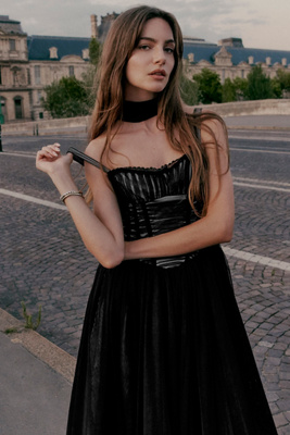 Tulle Corset Fit & Flare Dress