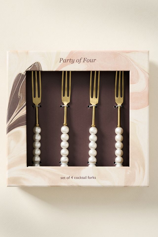 Perla Appetizer Forks, Set of 4 #1