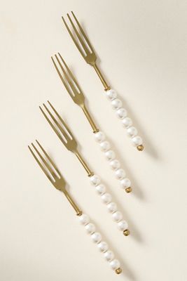 Perla Appetizer Forks, Set of 4