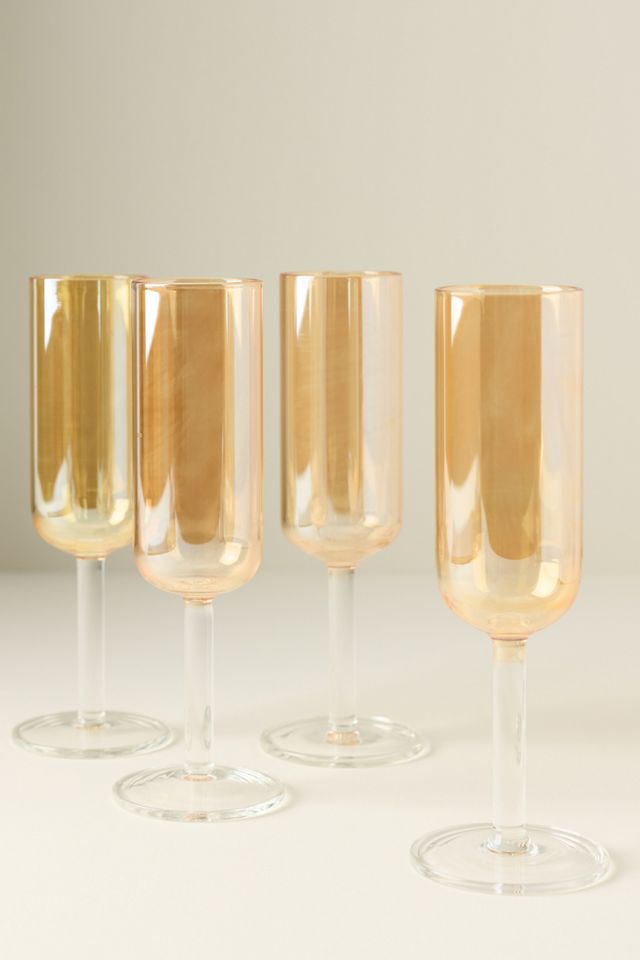 Isadora Flute Glasses, Set of 4 #2