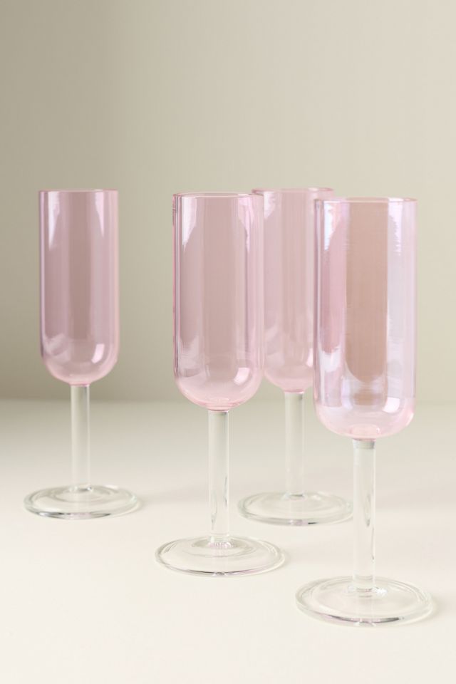 Isadora Flute Glasses, Set of 4 #3