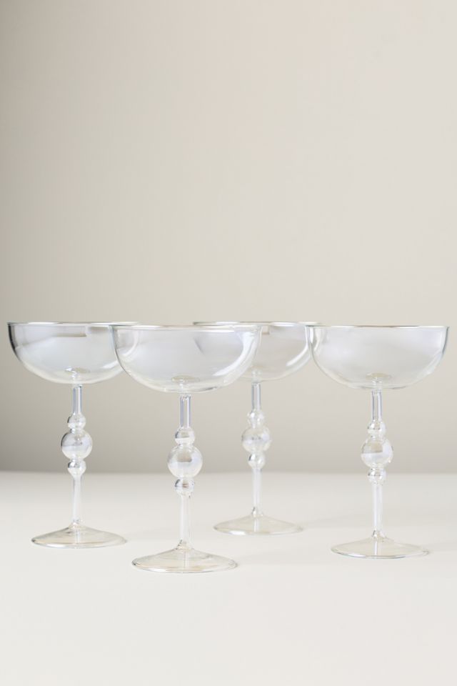 Perla Luster Coupe Glasses, Set of 4 #1
