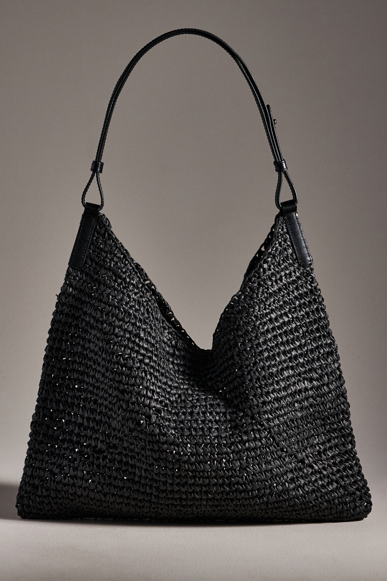 Oryany Raffia Triangle Shoulder Bag