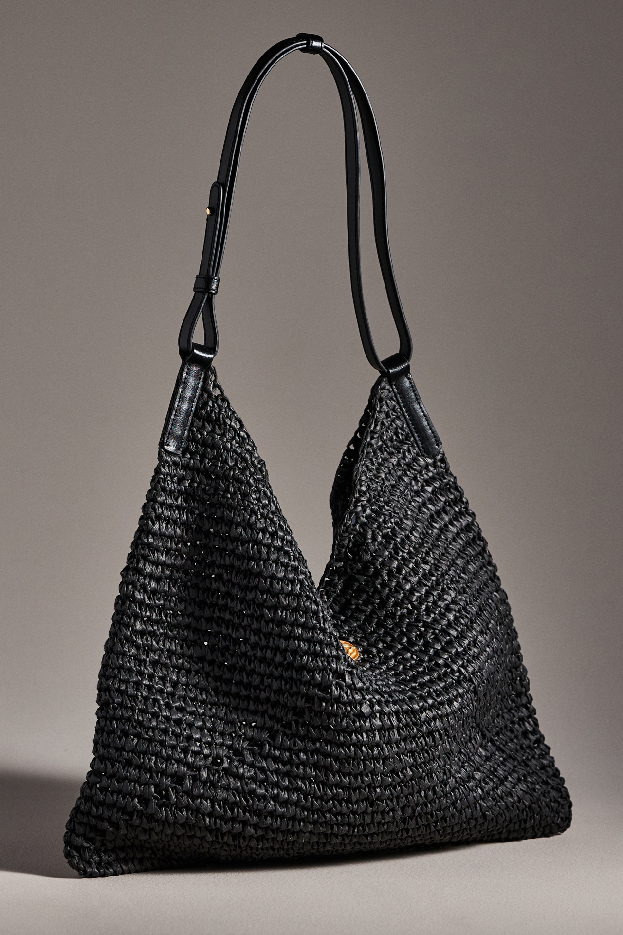 Oryany Raffia Triangle Shoulder Bag