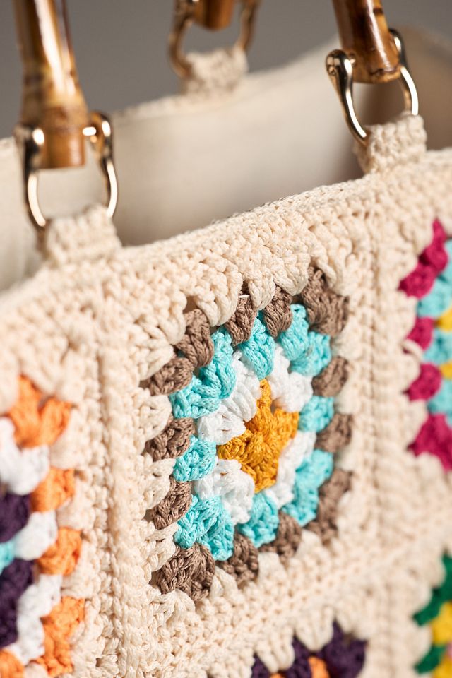 Jelavu Rainbow Calista Large Crochet Tote #2