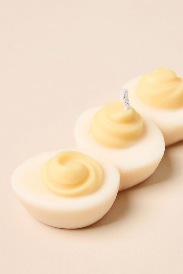 Nata Devilled Eggs Shaped Wax Candle #1