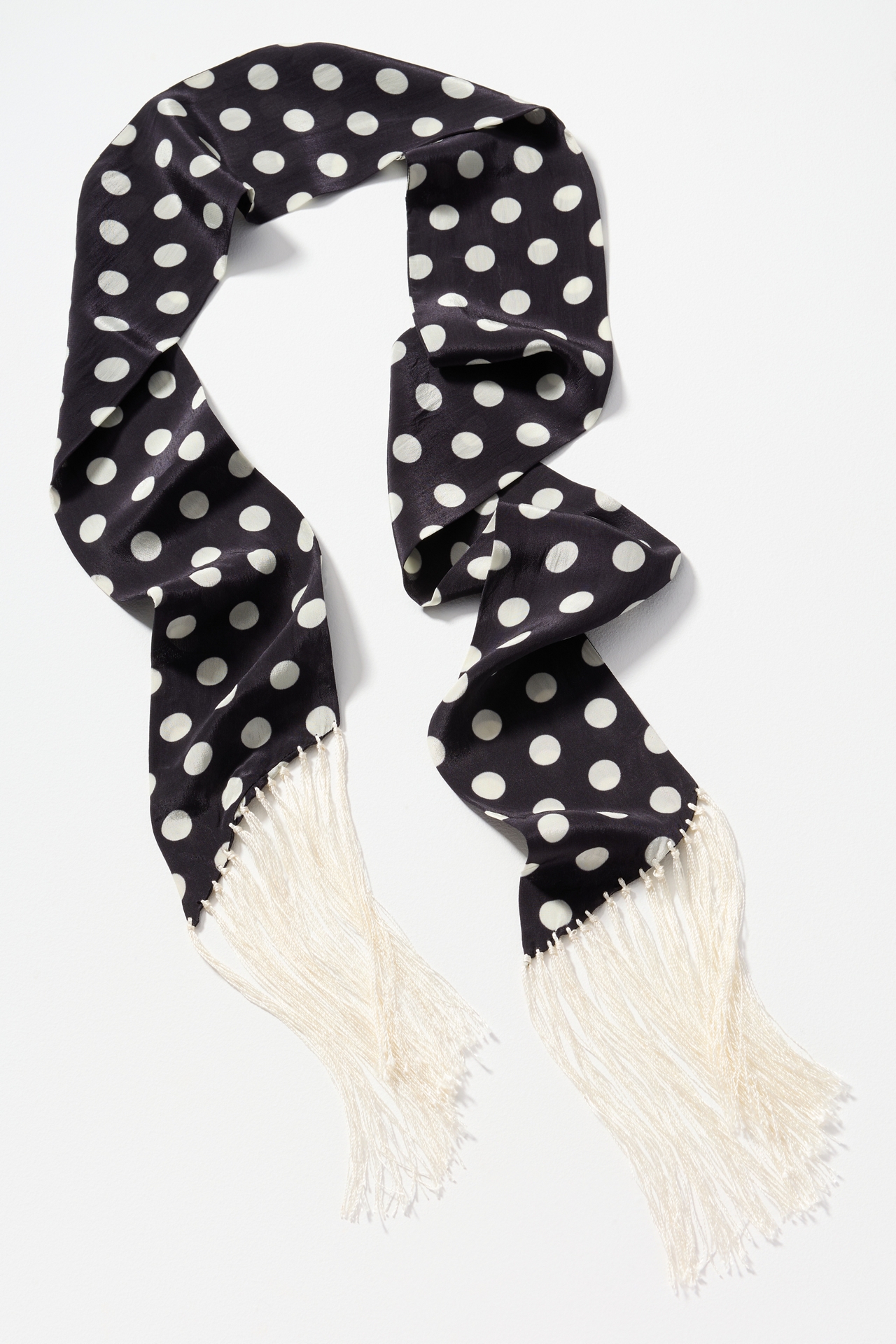 Elizabeth Gillett Skinny Polka Dot Scarf