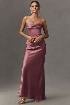 Mare Mare Strapless Ruched Corset Dress